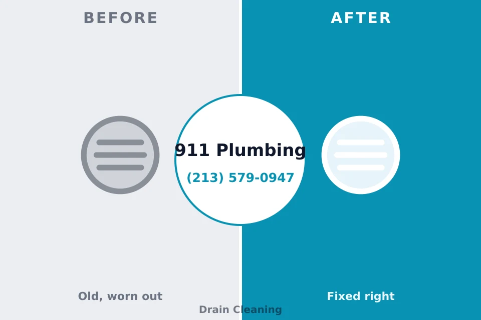 Before and after: plumbing repair Spirit Lake, ID